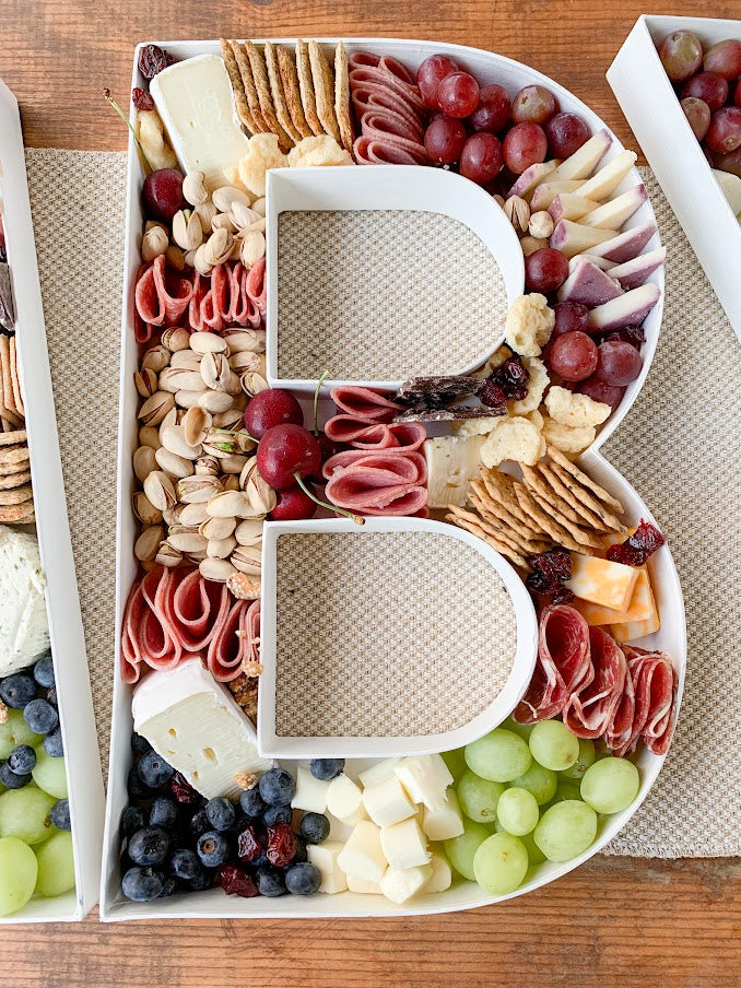 Number & Letter Charcuterie Boxes - Sharecuterie Grazing Boxes and